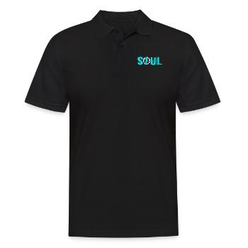 Volleyball Soul - Men's Polo Shirt - black - Front - Kai (181cm)