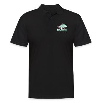 Awesome Carp - Men's Polo Shirt - black - Front - Kai (181cm)
