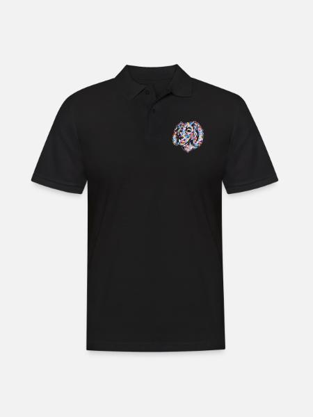 Boykin Spaniel Geometric - Men's Polo Shirt - black