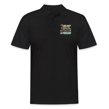 Dachshund Is My Best Friend - Men's Polo Shirt - black - Front - Kai (181cm)