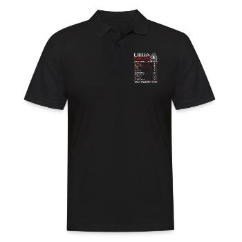 Libra Facts Shirts Sign Of Zodiac Horoscope - Men's Polo Shirt - black - Front - Kai (181cm)