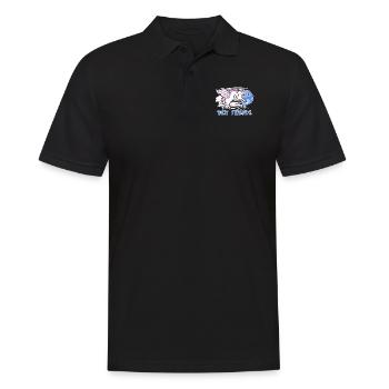 Narwhal Funny Narwhal Unicorn - Men's Polo Shirt - black - Front - Kai (181cm)