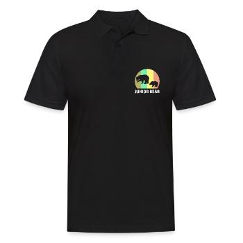 Dad and son partner look - Men's Polo Shirt - black - Front - Kai (181cm)