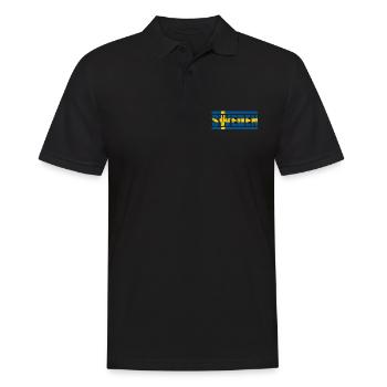 Suède - Polo Homme - noir - Devant - Kai (181cm)