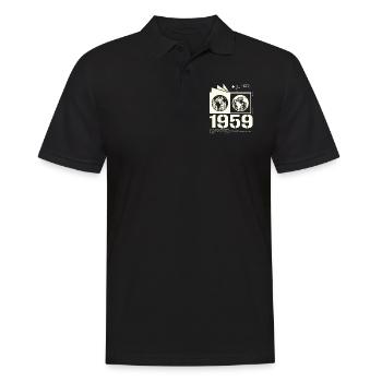 Vintage 1959 Retro Birthday Gift 1959 - Men's Polo Shirt - black - Front - Kai (181cm)
