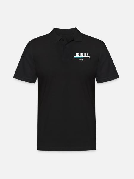 Vintage Actor T-Shirts - Männer Poloshirt - Schwarz