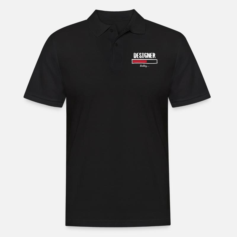 Funny Designer Design - Männer Poloshirt - Schwarz