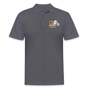Downhill Graphic Tshirt - Männer Poloshirt - Anthrazit - Vorne - Nico (186cm)