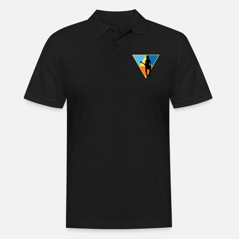 Distressed Musician - Männer Poloshirt - Schwarz
