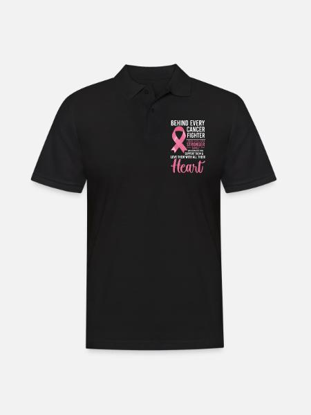 Cancer Fighter Fight Cancer - Men's Polo Shirt - black