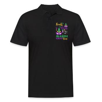 Mardi Gras Parade Mardi Tuesday - Polo Homme - noir - Devant - Kai (181cm)