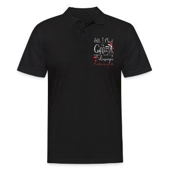 Astronomie Planeten Galaxie Astronaut - Männer Poloshirt - Schwarz - Vorne - Kai (181cm)