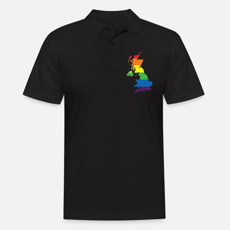 Rainbow Connection Embrace, Happy Pride - Männer Poloshirt - Schwarz