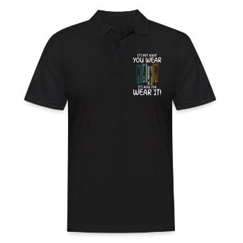 Modeliebhaber Individuell Lifestyle Trendsetter - Männer Poloshirt - Schwarz - Vorne - Kai (181cm)