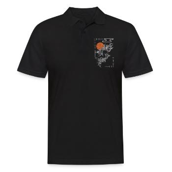 Asien Symbol Reise Schwertkampf - Männer Poloshirt - Schwarz - Vorne - Kai (181cm)