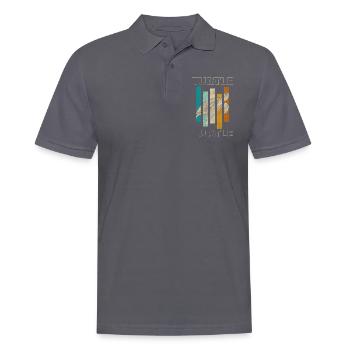 Protection de l’environnement de Tank Beach - Polo Homme - charbon - Devant - Nico (186cm)