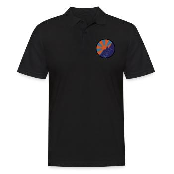 Montagne vintage - Polo Homme - noir - Devant - Kai (181cm)