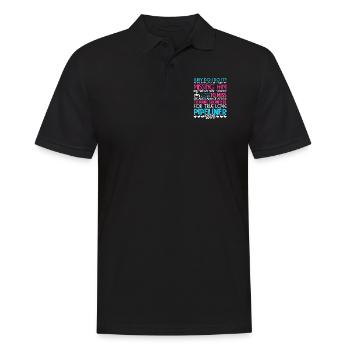 Pipeliner Wife Why Do I Do It - Men's Polo Shirt - black - Front - Kai (181cm)