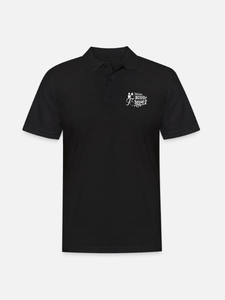 Fiancé marriage proposal - Men's Polo Shirt - black