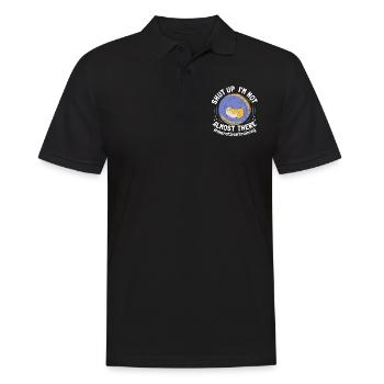 Läufer Marathon Halbmarathon - Marathontraining - Männer Poloshirt - Schwarz - Vorne - Kai (181cm)
