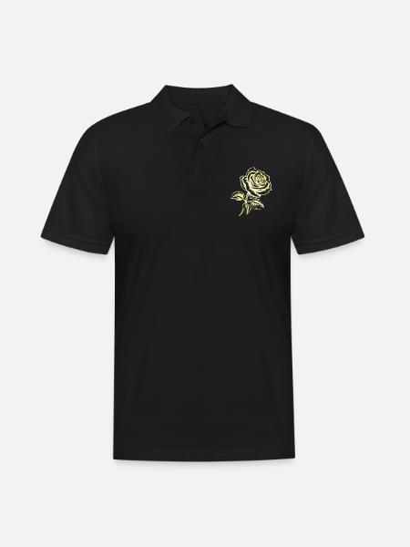 Rose Gold Love - Men's Polo Shirt - black