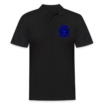 Crâne Apache Indien - Polo Homme - noir - Devant - Kai (181cm)