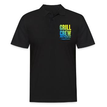 Grill Crew - Men's Polo Shirt - black - Front - Kai (181cm)