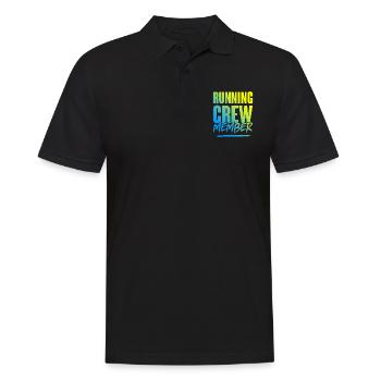 Équipe de course - Polo Homme - noir - Devant - Kai (181cm)