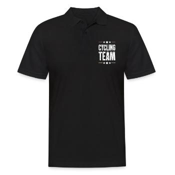Cycling Team - Men's Polo Shirt - black - Front - Kai (181cm)
