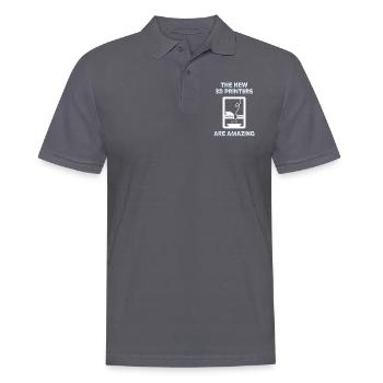 3d Drucken - Männer Poloshirt - Anthrazit - Vorne - Nico (186cm)