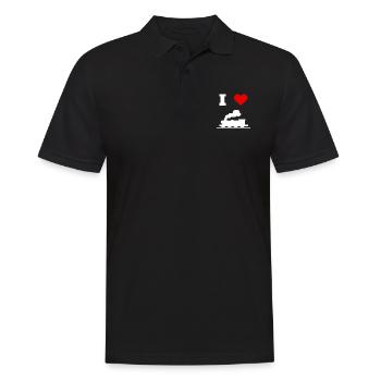 I love turn !! - Men's Polo Shirt - black - Front - Kai (181cm)