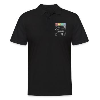 Teacher Think Like A Proton Stay Positive - Polo Homme - noir - Devant - Kai (181cm)
