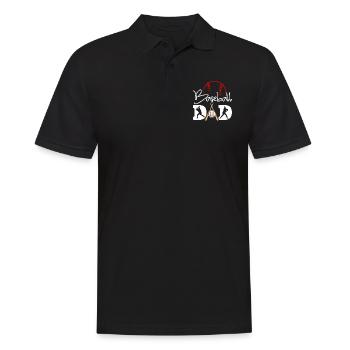 Baseball Dad Player Lovers Fathers Day - Männer Poloshirt - Schwarz - Vorne - Kai (181cm)