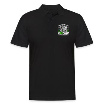 World's Hottest Kidney Donor - Männer Poloshirt - Schwarz - Vorne - Kai (181cm)