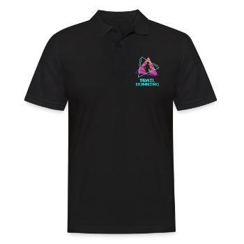Retro Vintage Classic Trail Running Runner - Polo Homme - noir - Devant - Kai (181cm)