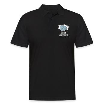Official Sleepshirt Hippopotamus - Männer Poloshirt - Schwarz - Vorne - Kai (181cm)