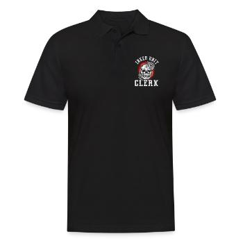 Inked Unit Clerk - Männer Poloshirt - Schwarz - Vorne - Kai (181cm)