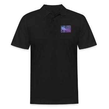 Rétro Vintage Classic Scuba Diving Scuba Diver - Polo Homme - noir - Devant - Kai (181cm)