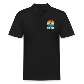 Retro Vintage Classic Guitar Instrument Guita - Men's Polo Shirt - black - Front - Kai (181cm)