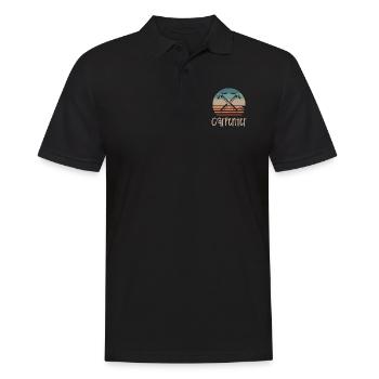 Retro Vintage Classic Carpenter Carpentry - Männer Poloshirt - Schwarz - Vorne - Kai (181cm)