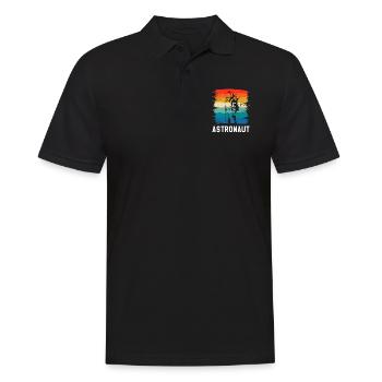Rétro Vintage Classic Astronaut Aeronautic - Polo Homme - noir - Devant - Kai (181cm)