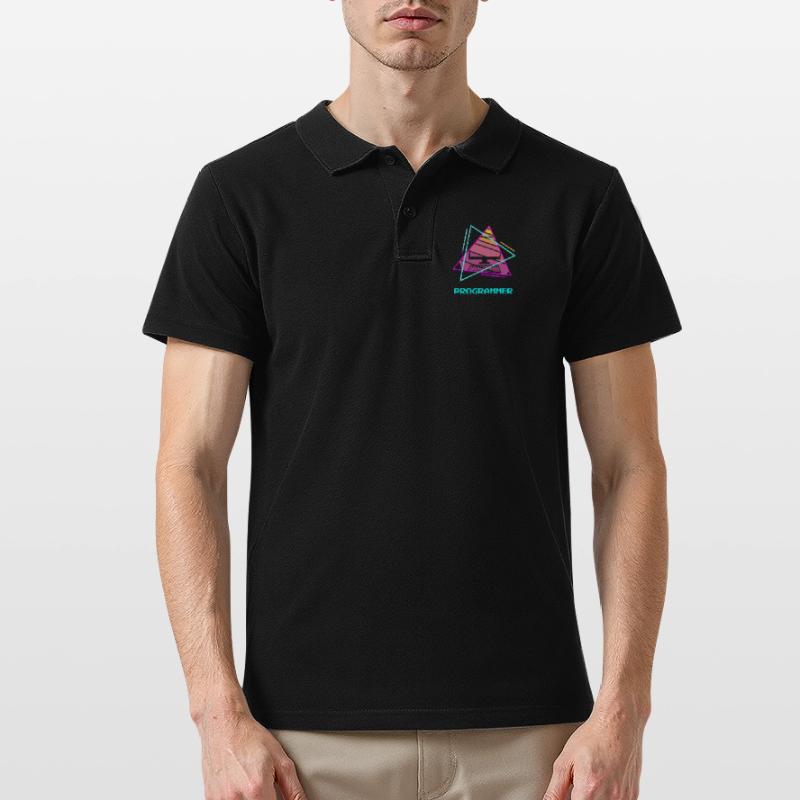 Retro Programmer Computer Programming Men's Polo Shirt
