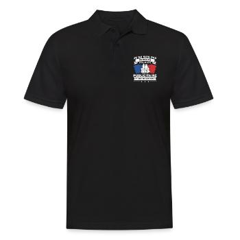 Je Ne Suis Pas Parfaite Mais Je Suis Publicitaire - Polo Homme - noir - Devant - Kai (181cm)