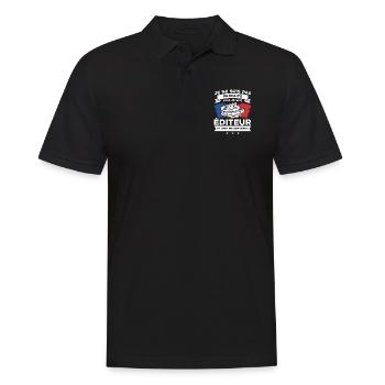 Je Ne Suis Pas Parfaite Mais Je Suis Éditeur - Polo Homme - noir - Devant - Kai (181cm)