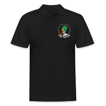 What the Duck Funny Animal Puns - Men's Polo Shirt - black - Front - Kai (181cm)