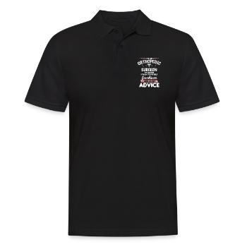 I'm An Orthopedic Surgeon Of Course I Talk To - Men's Polo Shirt - black - Front - Kai (181cm)