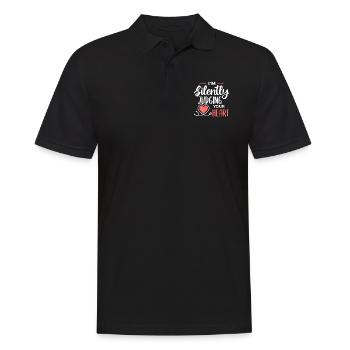 Je juge silencieusement votre cardiologue cardiaque - Polo Homme - noir - Devant - Kai (181cm)