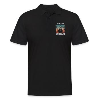 Je Peux Pas J'ai Bowling Quilleur - Polo Homme - noir - Devant - Kai (181cm)