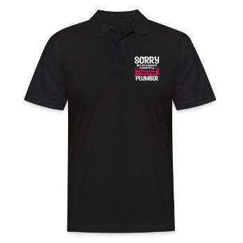 Sorry But I'm Already Taken By A Handsome Plumber - Men's Polo Shirt - black - Front - Kai (181cm)