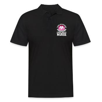 I May Be Retired But I'm Always A Public Health - Men's Polo Shirt - black - Front - Kai (181cm)